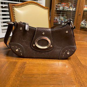 Brown Mini Shoulder Bag - Vinyl - New without tags